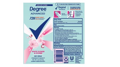 Degree White Flower Dry Spray Ap Deo (Degree White Flower Dry Spray Ap Deo)